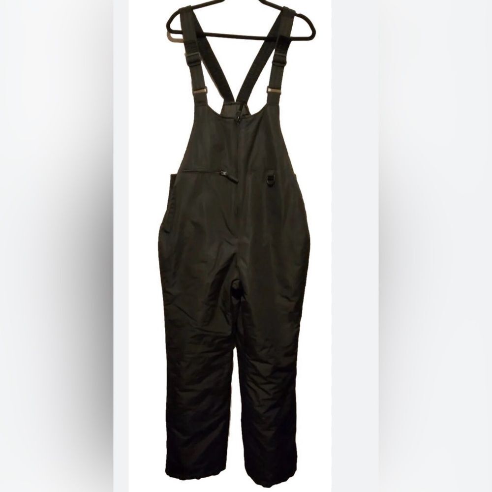 Sportscaster mens xl Black Snow Bib Overalls NWT